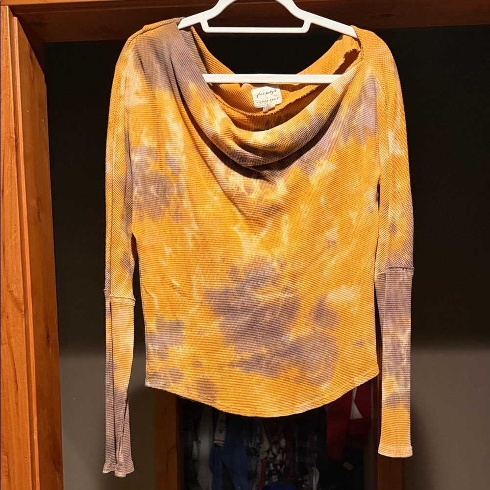 Free People x Vintage Souls Fuji Off the Shoulder Top in Large